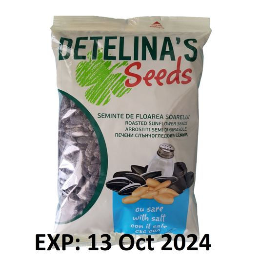 SALTED ROASTED SUNFLOWER SEEDS DETELINA 300 g