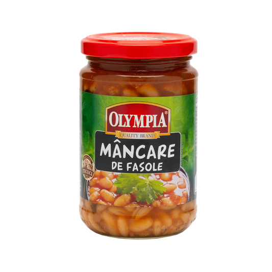 JARRED COOKED WHITE BEANS OLYMPIA 314 ml