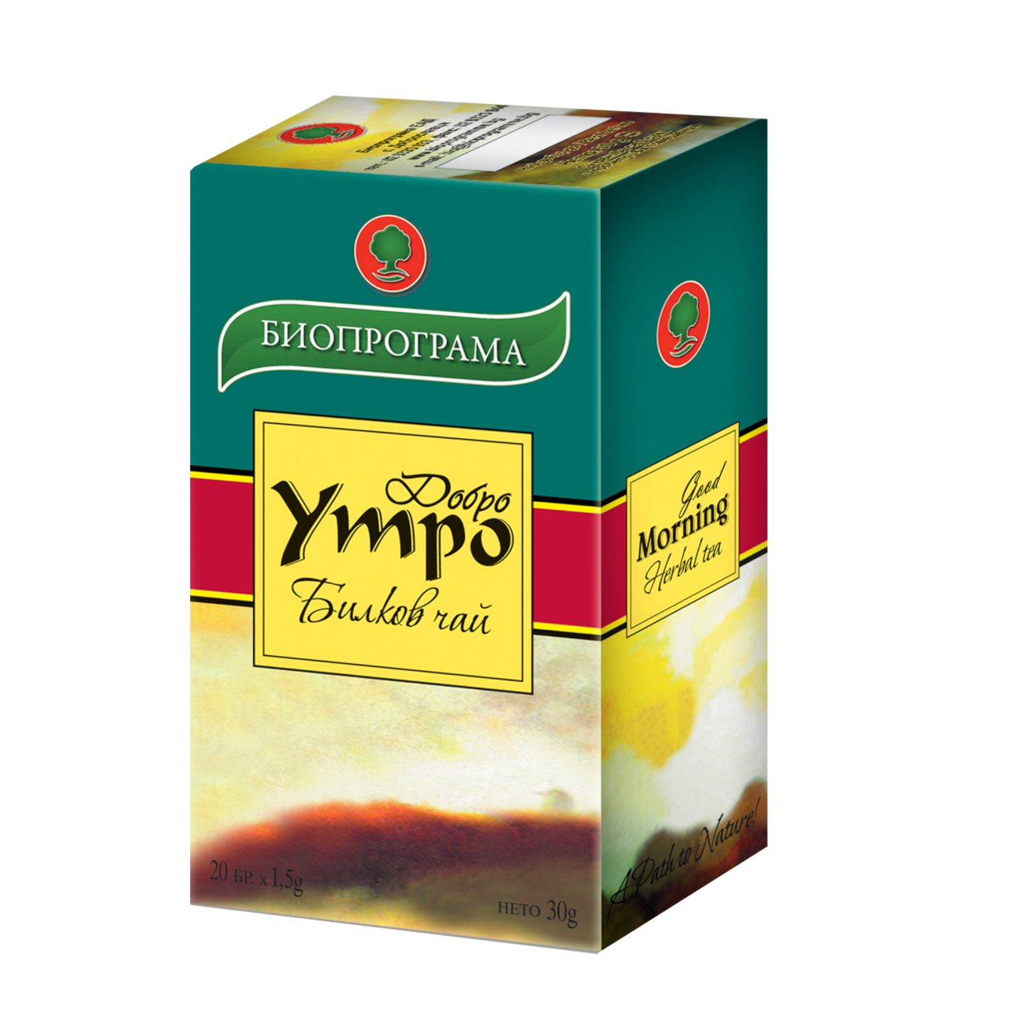 ЧАЙ ДОБРО УТРО (20 бр.) БИОПРОГРАМА 30 гр.