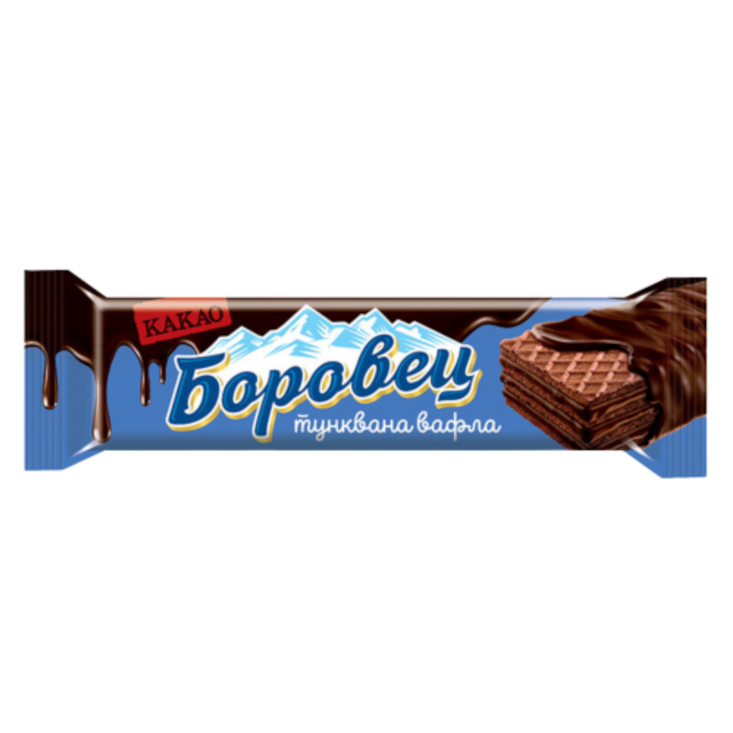 CHOCOLATE COATED WAFER BOROVETS COCOA 45 g