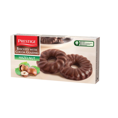 BISCUITS ENROBÉS DE CHOCOLAT AUX NOISETTES PRESTIGE 160 g