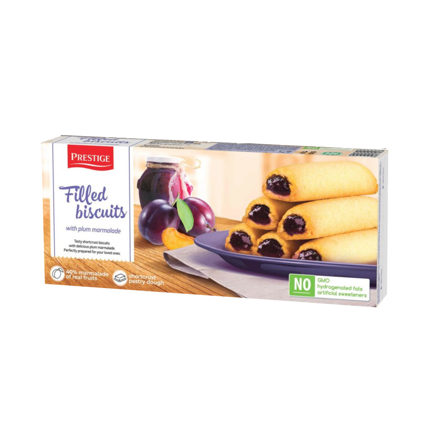 BISCUITS WITH PLUM BUTTER FILLING PRESTIGE 134 g